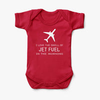 Thumbnail for I Love The Smell Of Jet Fuel In The Morning Designed Baby Bodysuits