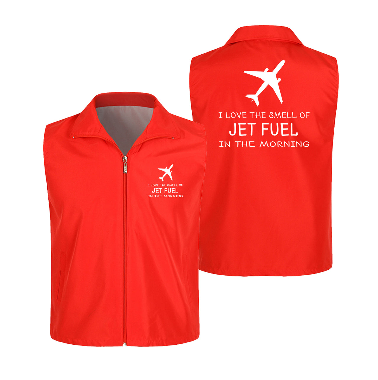 I Love The Smell Of Jet Fuel In The Morning Designed Thin Style Vests