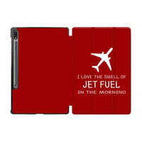 Thumbnail for I Love The Smell Of Jet Fuel In The Morning Designed Samsung Tablet Cases