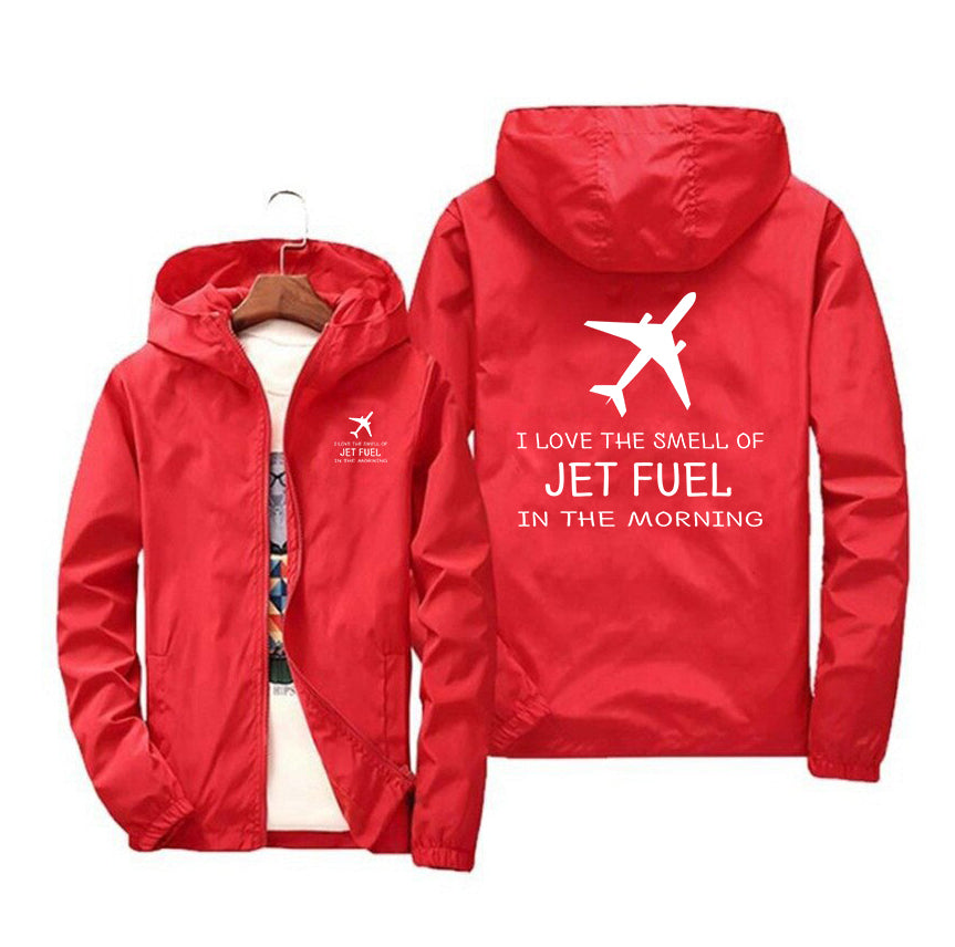 I Love The Smell Of Jet Fuel In The Morning Designed Windbreaker Jackets