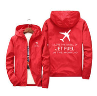 Thumbnail for I Love The Smell Of Jet Fuel In The Morning Designed Windbreaker Jackets