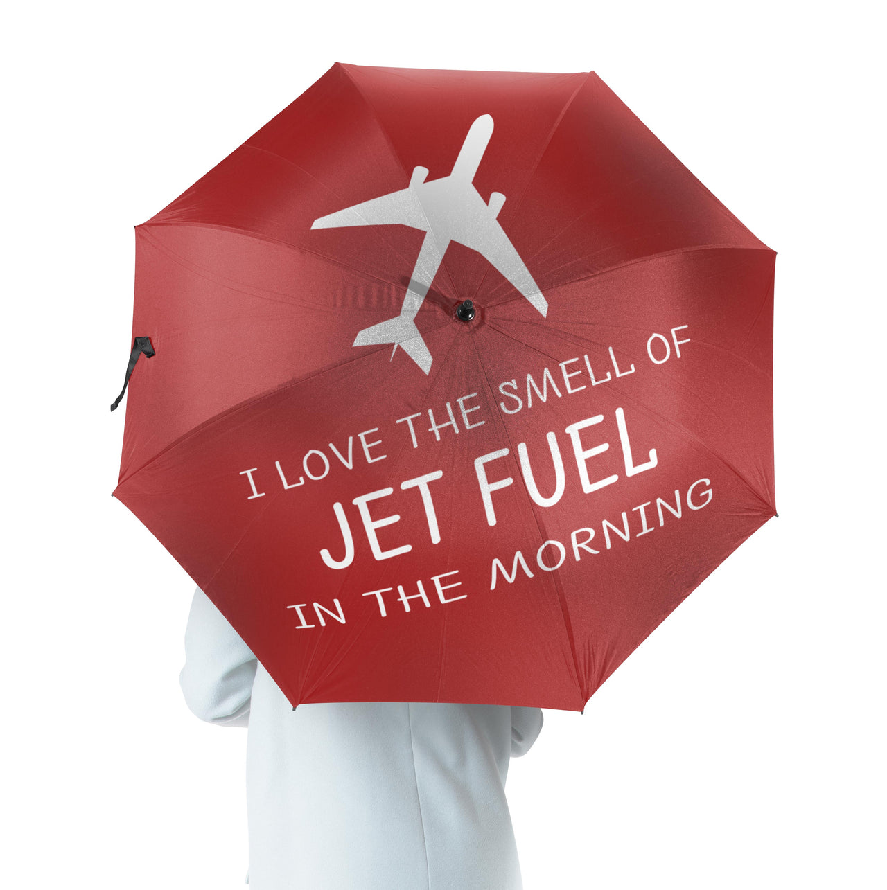 I Love The Smell Of Jet Fuel In The Morning Designed Umbrella
