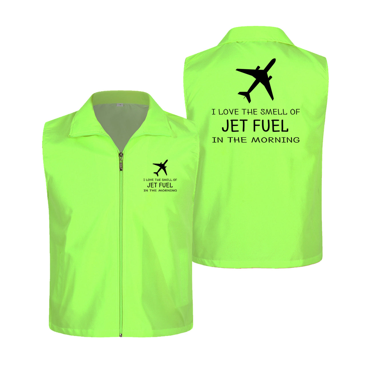 I Love The Smell Of Jet Fuel In The Morning Designed Thin Style Vests