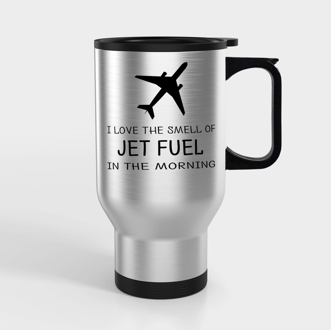 I Love The Smell Of Jet Fuel In The Morning Designed Travel Mugs (With Holder)