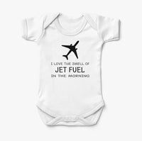 Thumbnail for I Love The Smell Of Jet Fuel In The Morning Designed Baby Bodysuits