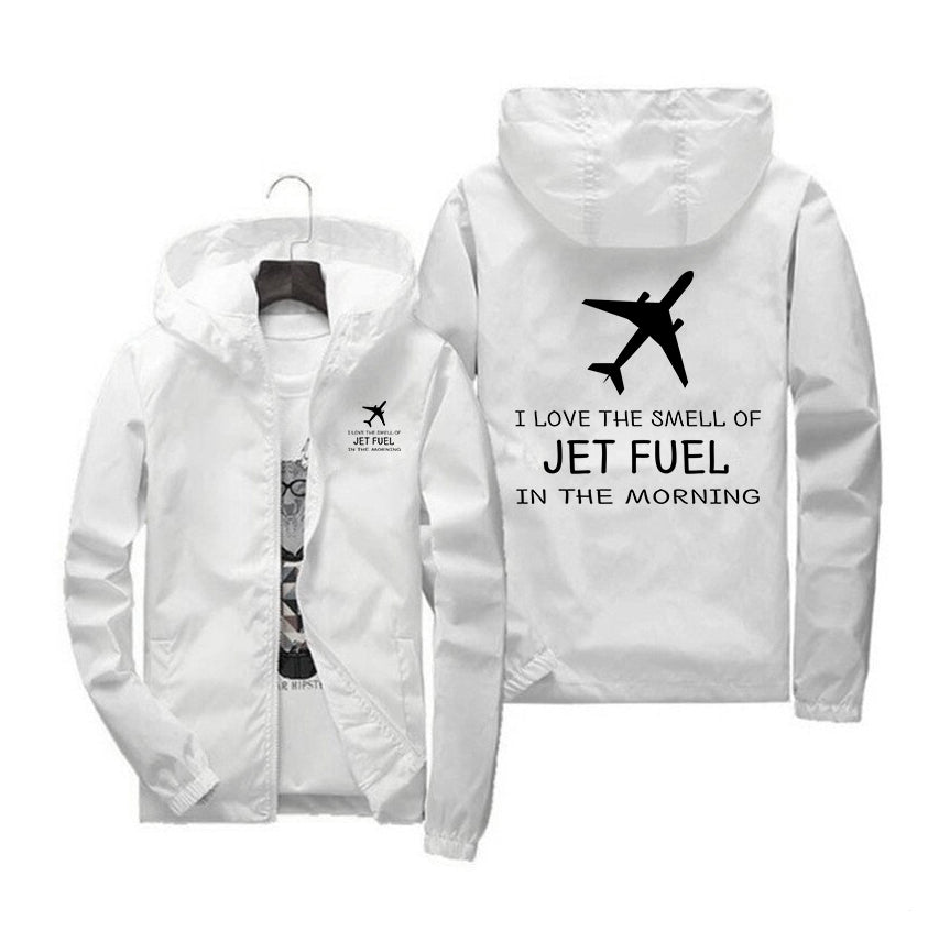 I Love The Smell Of Jet Fuel In The Morning Designed Windbreaker Jackets