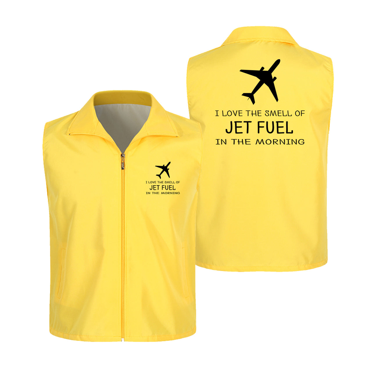 I Love The Smell Of Jet Fuel In The Morning Designed Thin Style Vests