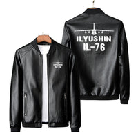 Thumbnail for ILyushin IL-76 & Plane Designed PU Leather Jackets