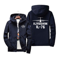 Thumbnail for ILyushin IL-76 & Plane Designed Windbreaker Jackets