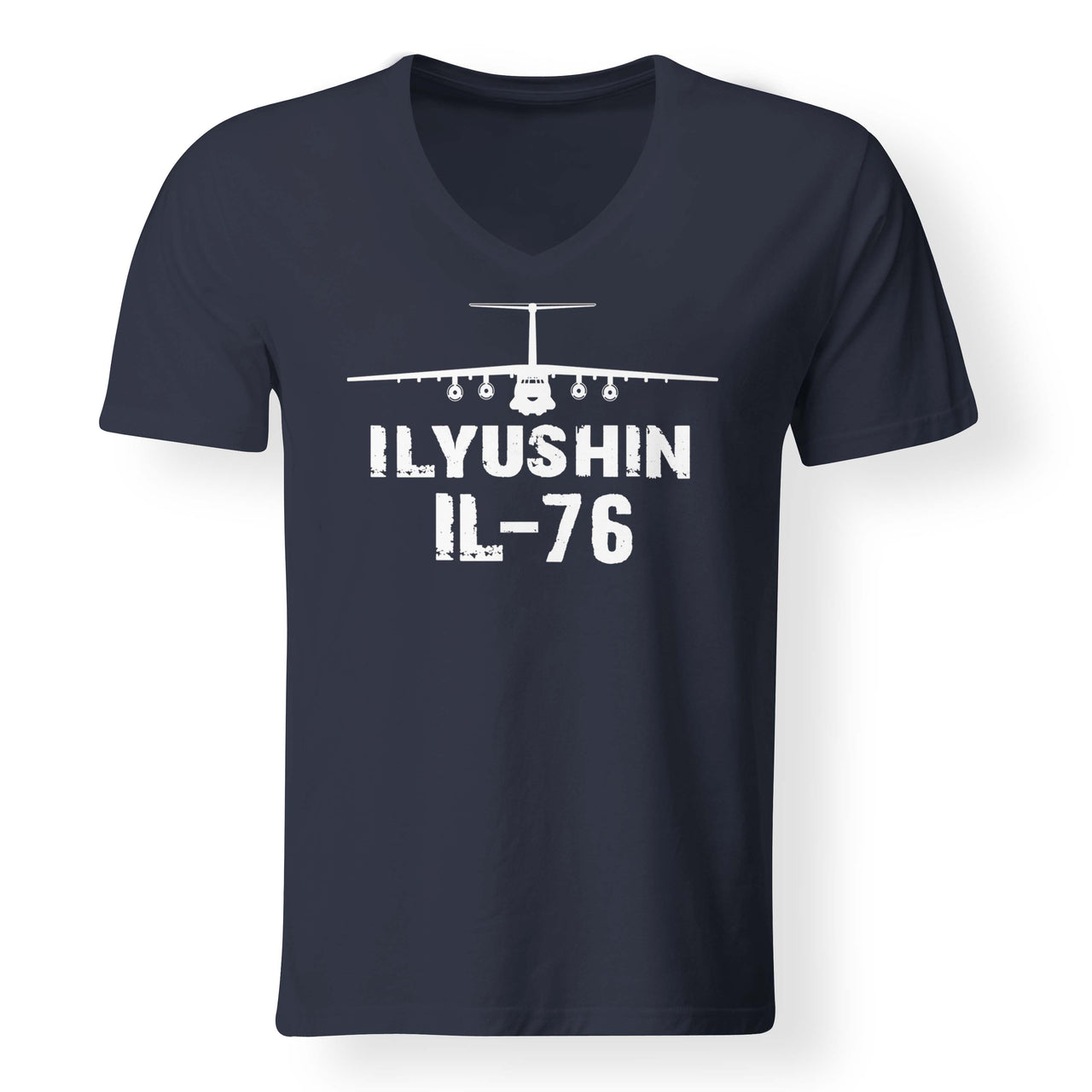 ILyushin IL-76 & Plane Designed V-Neck T-Shirts