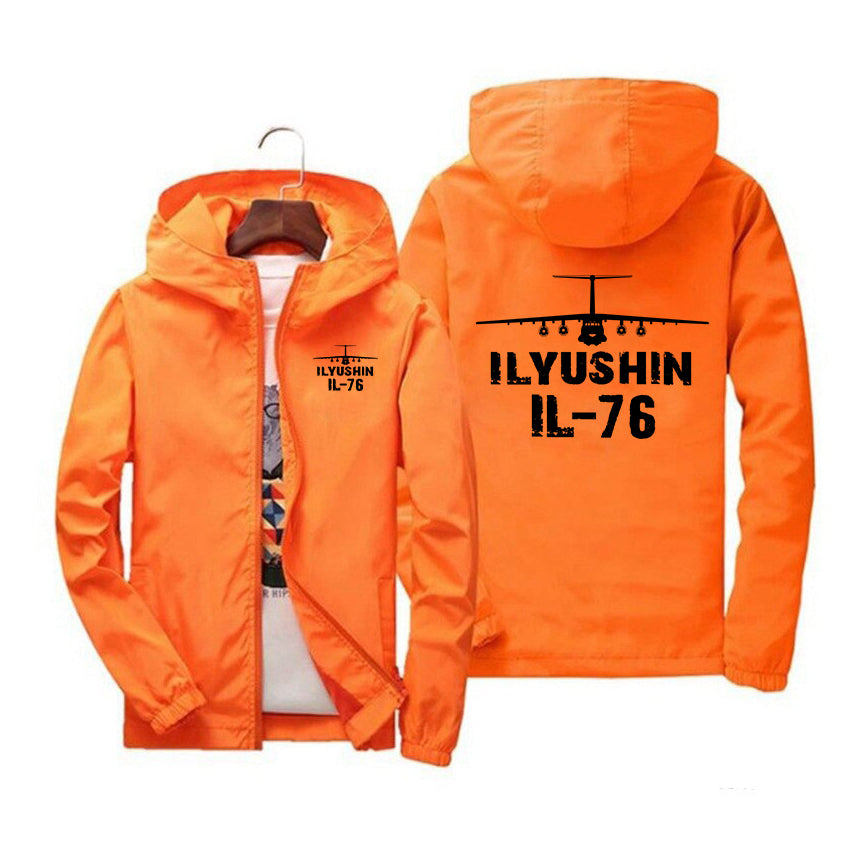 ILyushin IL-76 & Plane Designed Windbreaker Jackets