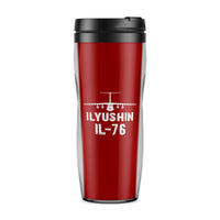 Thumbnail for ILyushin IL-76 & Plane Designed Travel Mugs