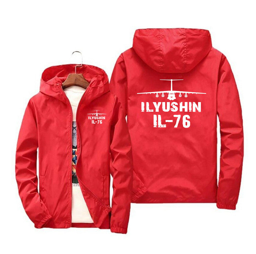 ILyushin IL-76 & Plane Designed Windbreaker Jackets