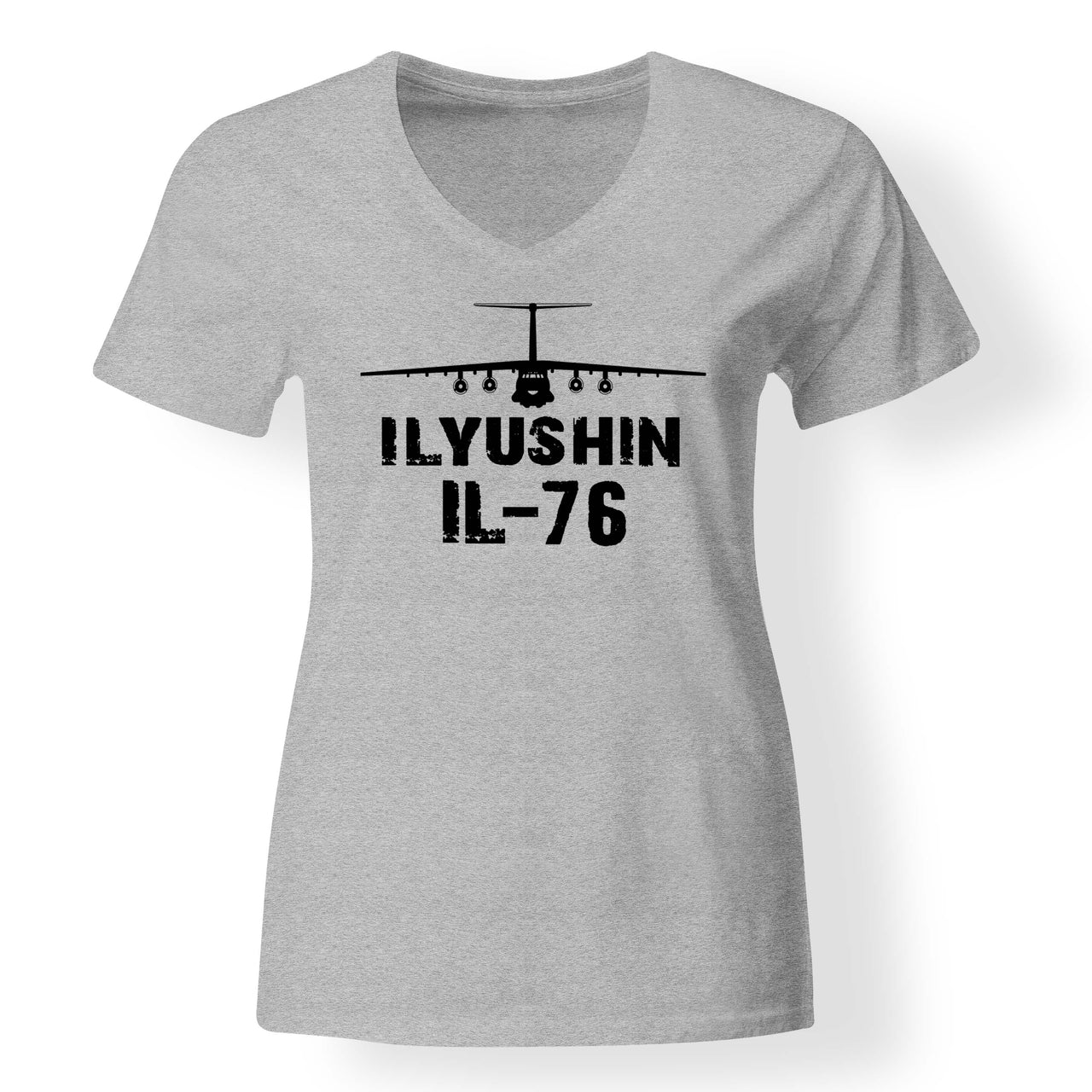 ILyushin IL-76 & Plane Designed V-Neck T-Shirts