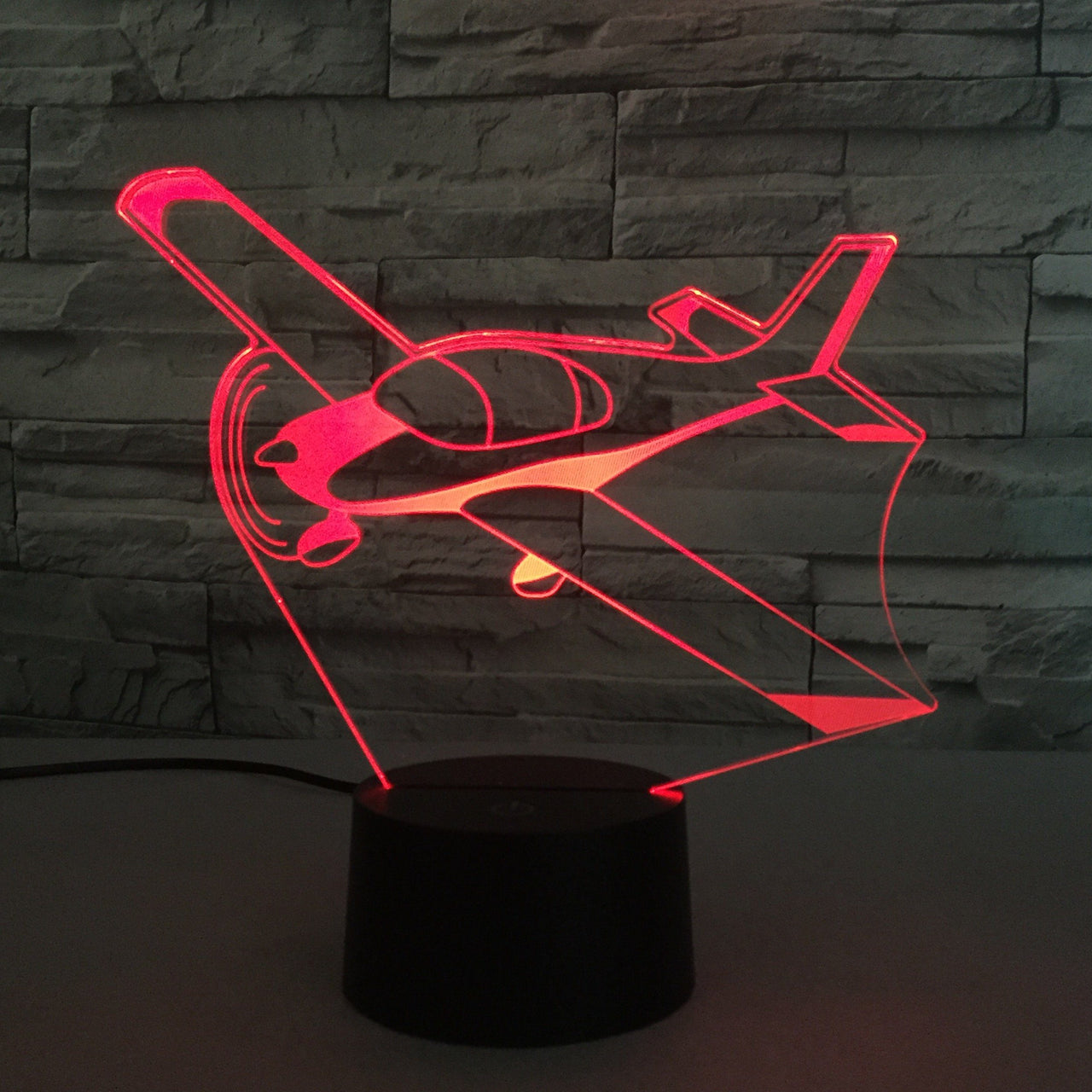 Beautiful Propeller Designed 3D Lamp Aviation Shop 