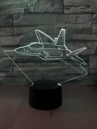 Thumbnail for Departing Amazing Fighter Jet Designed 3D Lamp
