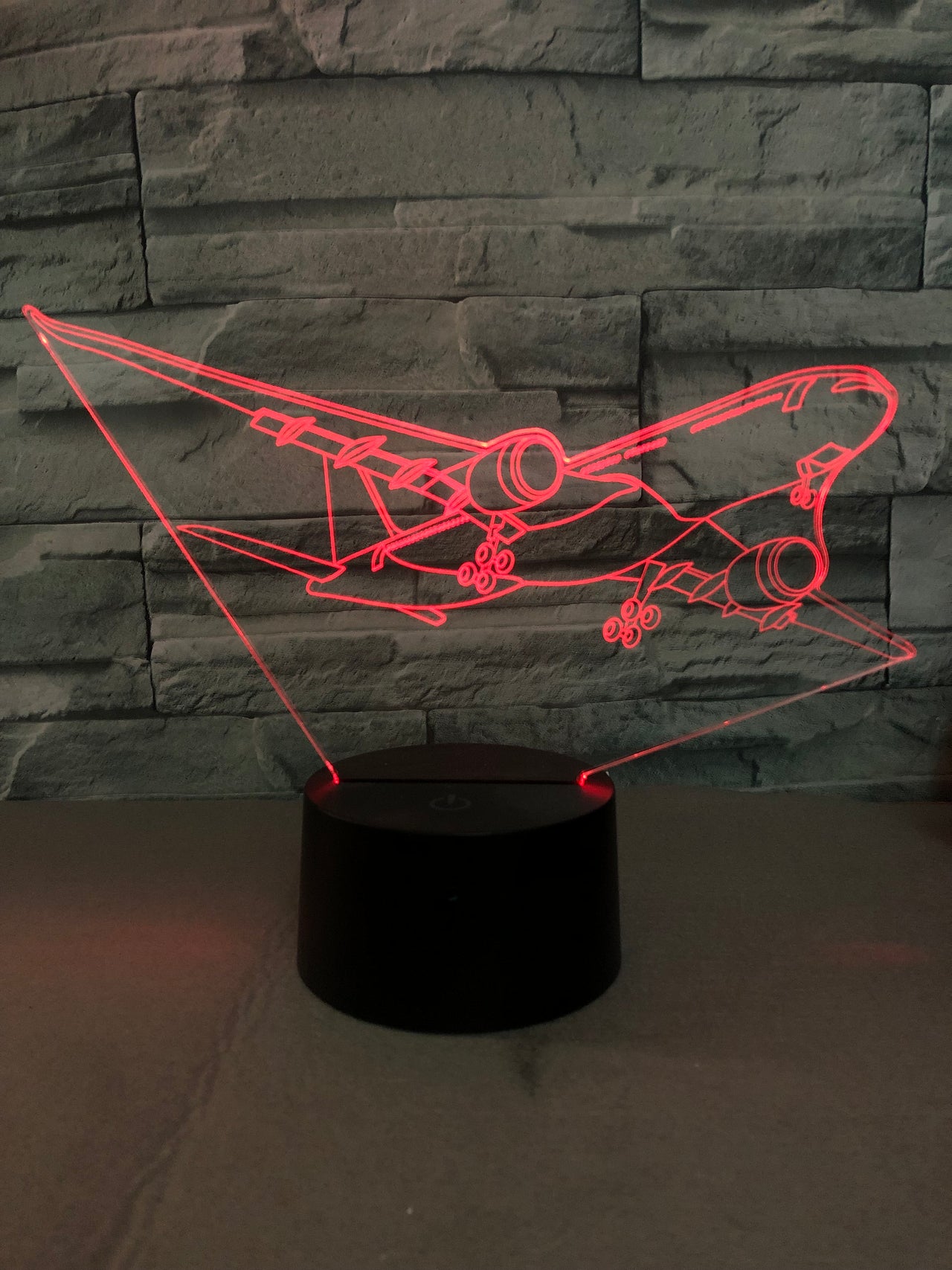 Departing Airbus A330 Designed 3D Lamp