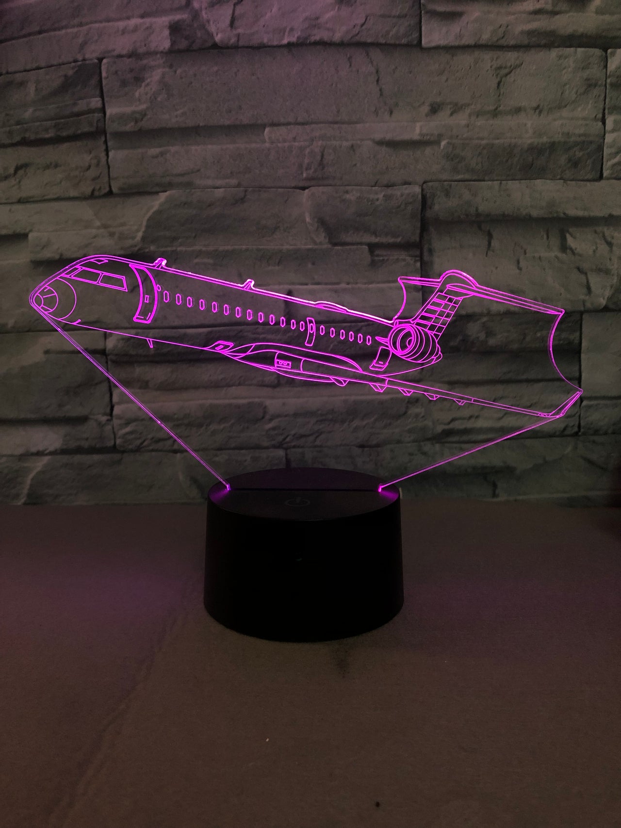 Departing Business Jet Designed 3D Lamp