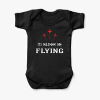 Thumbnail for I'D Rather Be Flying Designed Baby Bodysuits