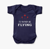 Thumbnail for I'D Rather Be Flying Designed Baby Bodysuits