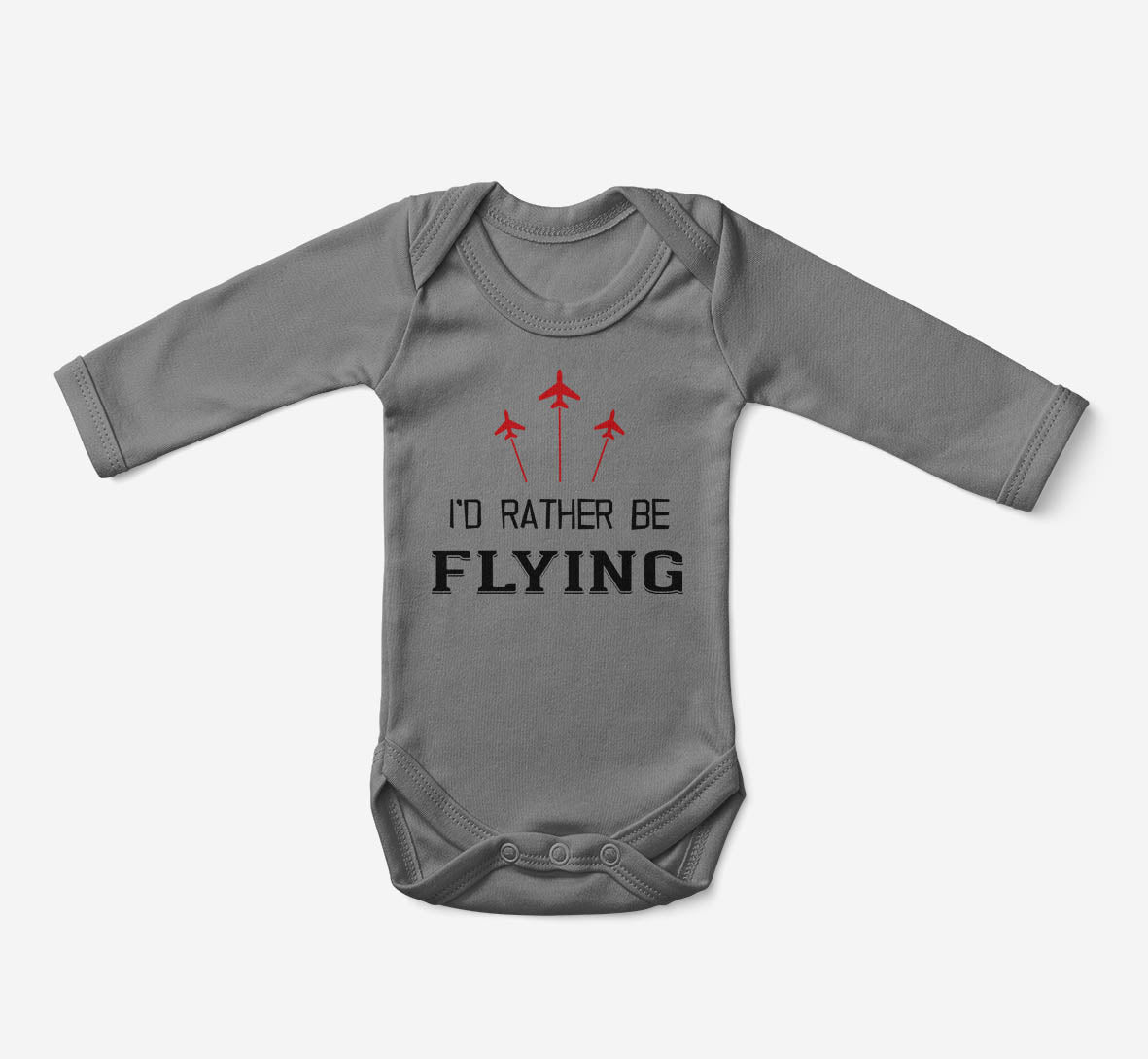I'D Rather Be Flying Designed Baby Bodysuits