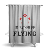 Thumbnail for I'D Rather Be Flying Designed Shower Curtains