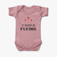 Thumbnail for I'D Rather Be Flying Designed Baby Bodysuits