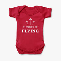 Thumbnail for I'D Rather Be Flying Designed Baby Bodysuits