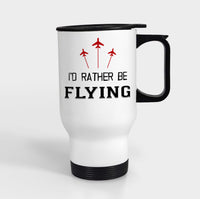 Thumbnail for I'D Rather Be Flying Designed Travel Mugs (With Holder)