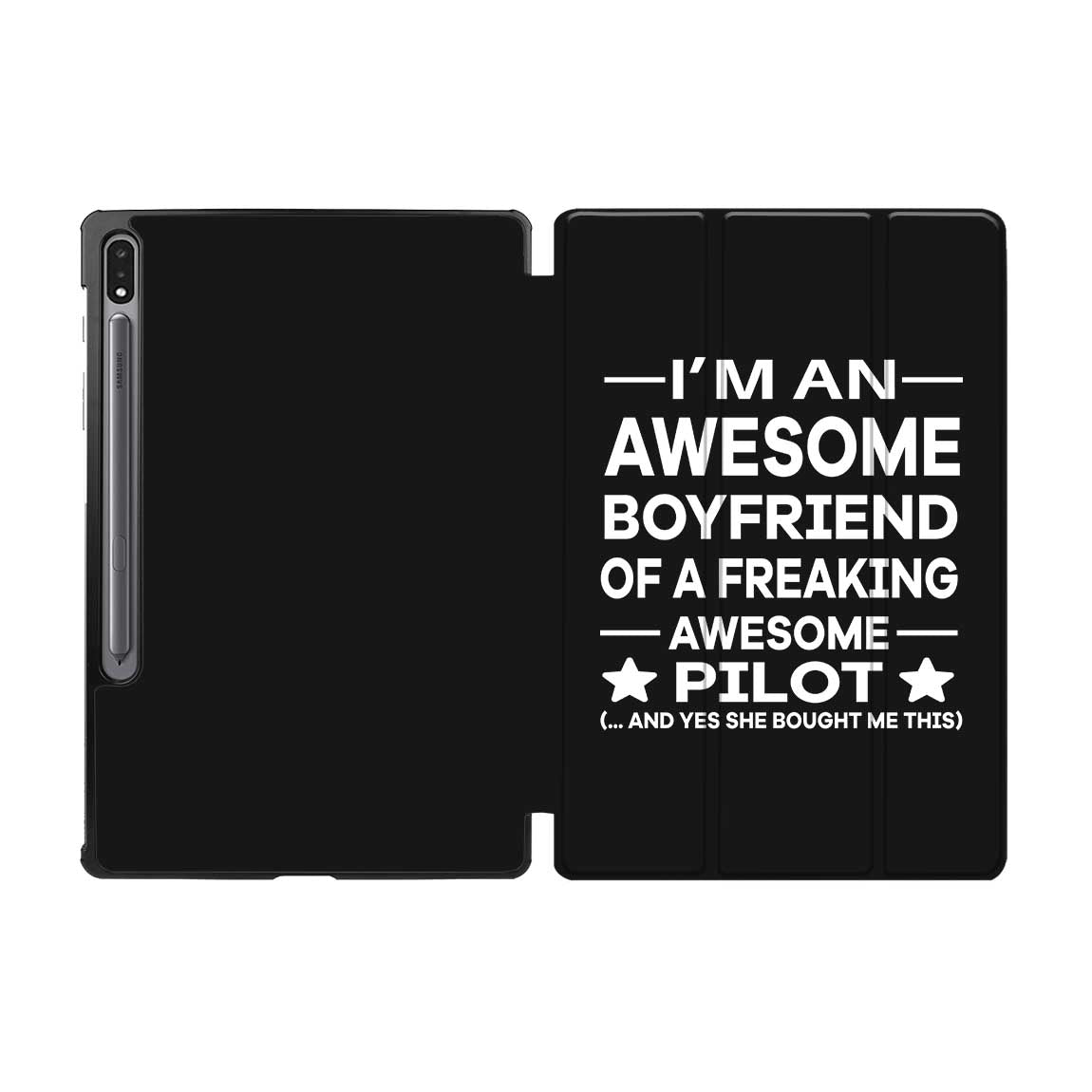 I am an Awesome Boyfriend Designed Samsung Tablet Cases
