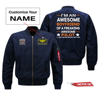 Thumbnail for I am an Awesome Boyfriend Designed Pilot Jackets (Customizable)