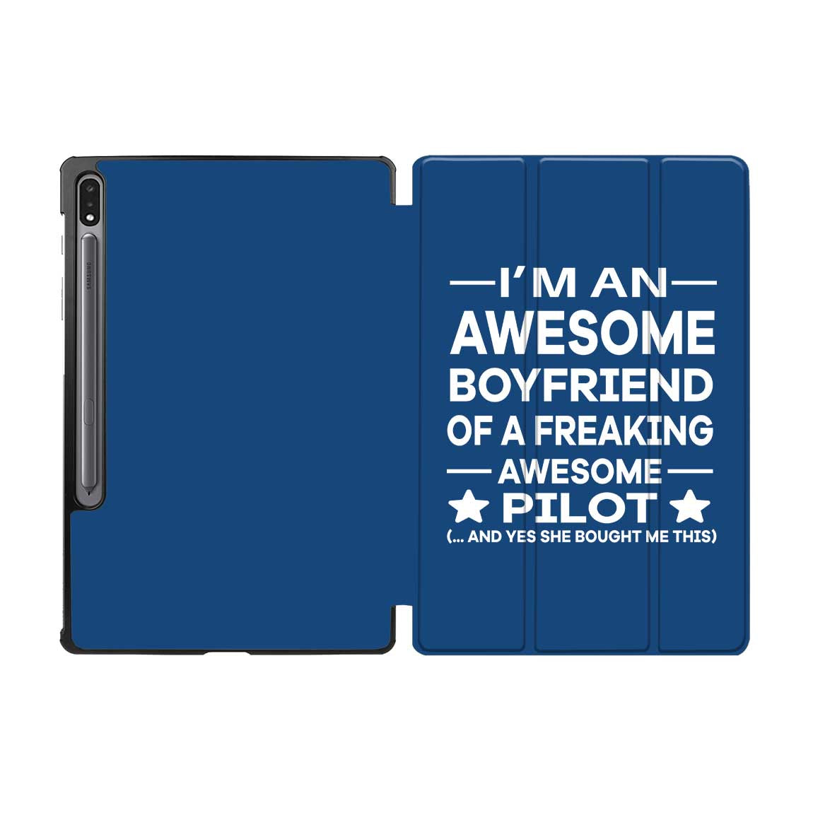 I am an Awesome Boyfriend Designed Samsung Tablet Cases