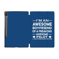 Thumbnail for I am an Awesome Boyfriend Designed Samsung Tablet Cases