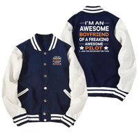 Thumbnail for I am an Awesome Boyfriend Designed Baseball Style Jackets