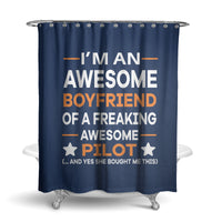 Thumbnail for I am an Awesome Boyfriend Designed Shower Curtains