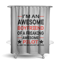 Thumbnail for I am an Awesome Boyfriend Designed Shower Curtains
