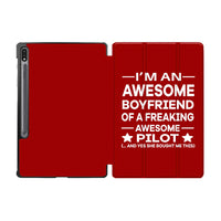Thumbnail for I am an Awesome Boyfriend Designed Samsung Tablet Cases