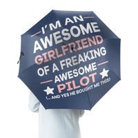 Thumbnail for I am an Awesome Girlfriend Designed Umbrella