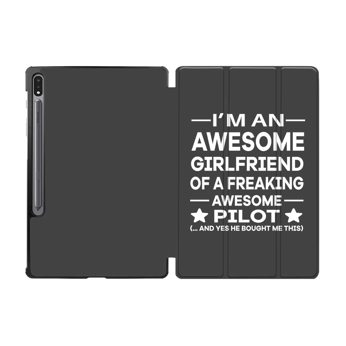 I am an Awesome Girlfriend Designed Samsung Tablet Cases