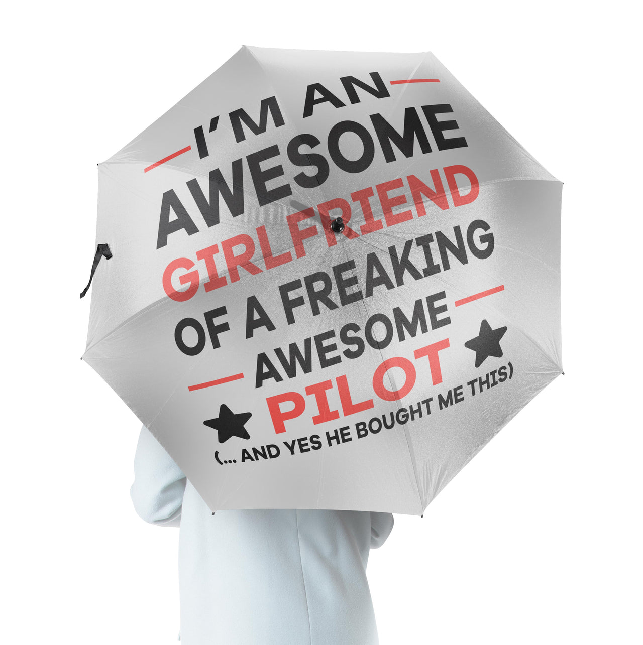 I am an Awesome Girlfriend Designed Umbrella