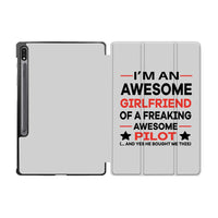 Thumbnail for I am an Awesome Girlfriend Designed Samsung Tablet Cases