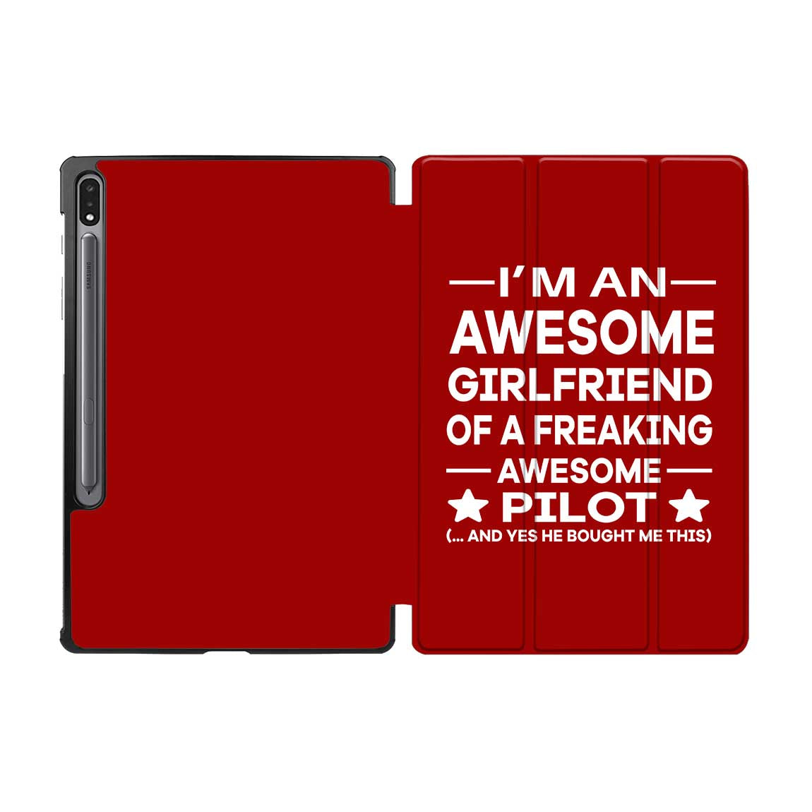 I am an Awesome Girlfriend Designed Samsung Tablet Cases