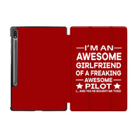 Thumbnail for I am an Awesome Girlfriend Designed Samsung Tablet Cases