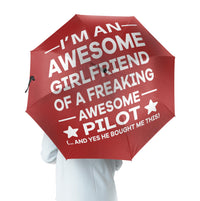 Thumbnail for I am an Awesome Girlfriend Designed Umbrella