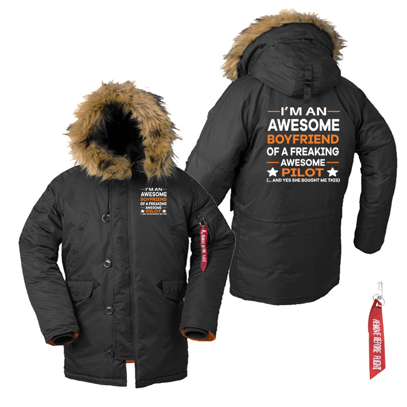 I am an Awesome Series Boyfriend Designed Parka Bomber Jackets