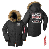 Thumbnail for I am an Awesome Series Girlfriend Designed Parka Bomber Jackets