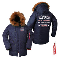 Thumbnail for I am an Awesome Series Girlfriend Designed Parka Bomber Jackets