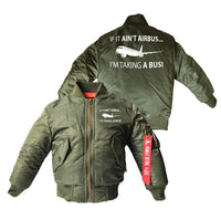 Thumbnail for If It Ain't Airbus I'm Taking A Bus Designed Children Bomber Jackets