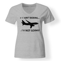 Thumbnail for If It Ain't Boeing I'm Not Going! Designed V-Neck T-Shirts