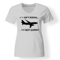 Thumbnail for If It Ain't Boeing I'm Not Going! Designed V-Neck T-Shirts